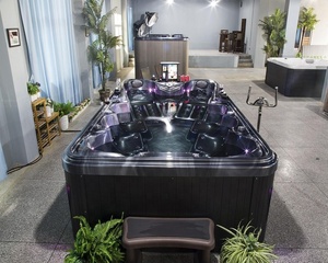Prix du <span class=keywords><strong>Spa</strong></span> de Luxe Noir d'Extérieur pour 10 Personnes <span class=keywords><strong>dans</strong></span> une <span class=keywords><strong>Maison</strong></span> de Spas - Product Image 1