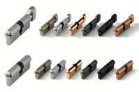 Serrure à double cylindre en laiton européen de marque personnalisée E10