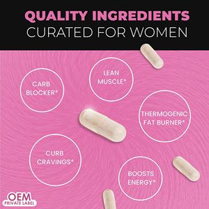 แคปซูลสมุนไพรเผาผลาญไขมันตอนกลางคืนสำหรับผู้หญิง วัยผู้ใหญ่ ช่วยเร่งการเผาผลาญ วิตามิน คีโตน ควบคุมน้ำหนัก ยาลดน้ำหนัก - Product Image 2