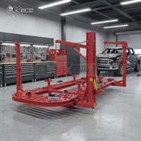 Banc de redressage de carrosserie automobile robuste en aluminium/acier au manganèse avec mesure 3D pour la réparation de chocs
