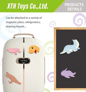 Nouveau bricolage Puzzle jouet dinosaure 3D livre magnétique jeux de société éducatif papier aimant Puzzles boîte pour les enfants - Product Image 3