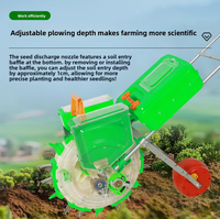 Semoir manuel portable Runjin Plus Set pour haricots, maïs, arachides – Machine de plantation et de fertilisation réglable – Outils cadeaux