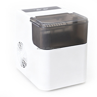 Machine à glaçons portable à forte puissance 165W, production de 12kg/24h, capacité de stockage de 500g, réservoir d'eau de 1,5L, machine à glaçons de comptoir pour usage domestique