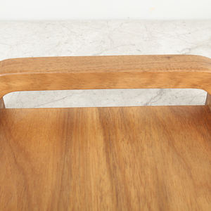 Assiette de service rectangulaire moderne et durable en bois d'acacia avec couleur personnalisable pour les plateaux décoratifs de cuisine à domicile - Product Image 5