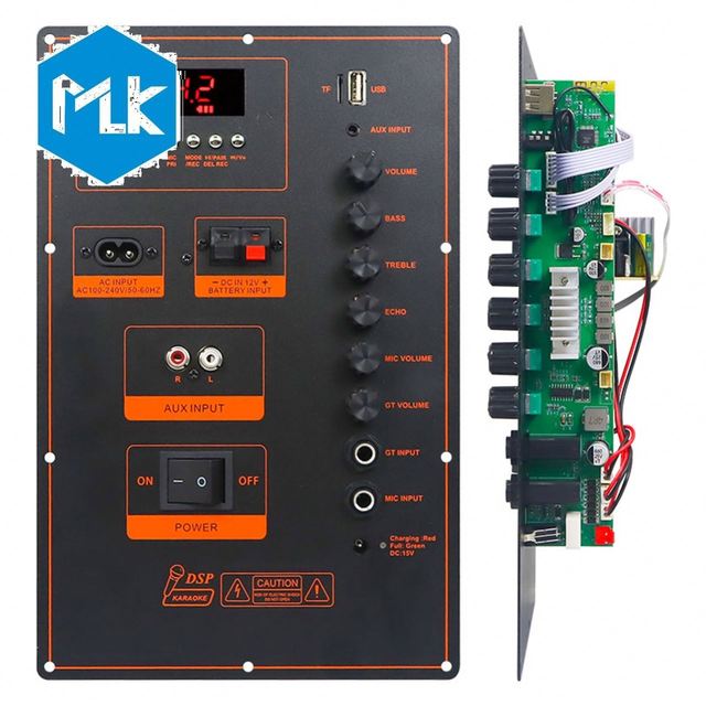 MLK 5.3 High Power DSP Amplifier Board Outdoor Audio Trolley Speaker 160W Mono Stereo Audio Amplifier Module