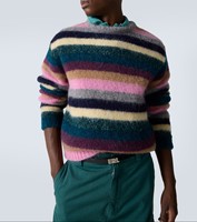 Pull en mohair à col rond à manches longues pour homme, personnalisable, ODM, automne-hiver, de haute qualité, avec logo