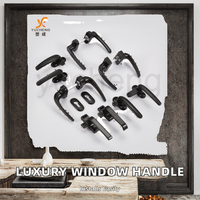 Poignée de porte et serrure de luxe modernes en aluminium pour villa, salle de bain, hôtel, cuisine extérieure, centre commercial - Accessoires de quincaillerie polyvalents
