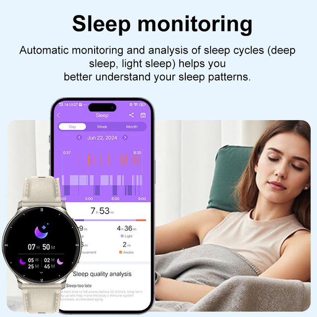Female Smart Watch AMOLED IP68 Dustproof Waterproof Multi Sport Sleep Monitor Health Detection IOS Android Compatible HW062
