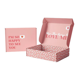 Scatole Regalo Personalizzate per Spedizioni, <span class=keywords><strong>Design</strong></span> Personalizzato, Colore e Dimensioni Personalizzabili, Scatole Rosa e Bianche, Scatole in Carta Ecologica - Product Image 1