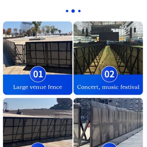 Barrière de contrôle des foules en acier robuste, directement de l'usine, avec taille et revêtement personnalisés pour les concerts - Product Image 4