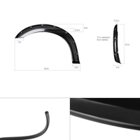 Élargisseurs d'ailes en plastique ABS 4x4 pour FORD F250 F350, accessoires tout-terrain, couvre-arches de roues, garde-boue pour pick-up