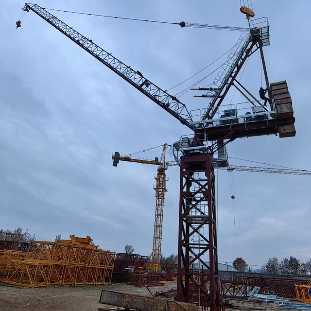 For Sale QTD200-12 Luffing Crane Tower Crane for Building Sites
