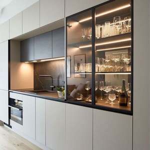 Aimsp Italian Side <b>Cabinet</b> for Dining Room <b>Sideboard</b> Bar Wood - Product Image 1