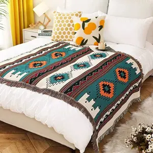 Southeast Asian Ethnic Style Sofa Wall Hanging Camping Picnic Woven Blanket Tapestry