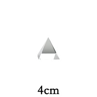 Großhandel 4CM Optische K9 Kristallpyramide 3D Lasergravierter Fotografie-Block Blanko Glaswürfel Briefbeschwerer zum Gravieren