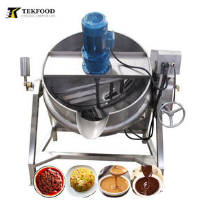 200L 500L điện hơi nước nóng thực phẩm nước sốt trộn nấu ăn nồi Máy Mayonnaise cà chua nước sốt cà chua dán trái cây mứt trọng ấm đun nước - Product Image 1
