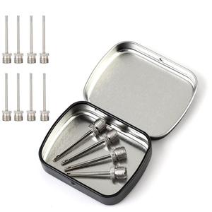 12 pièces Balle de <span class=keywords><strong>Sport</strong></span> Pompe De Gonflage Aiguille Pour Le Basket-Ball De Football De Football Gonflable Vanne D'air Adaptateur Goupille En Acier Inoxydable - Product Image 2