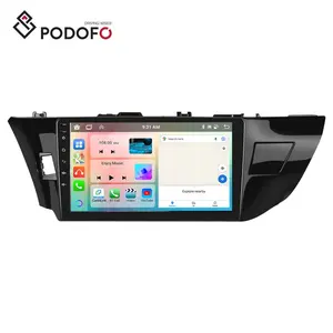 Podofo安卓汽车立体声10英寸4 + 64g汽车收音机Carplay安卓汽车丰田花冠/莱文2014-2017 IPS数字信号处理器全球定位系统RDS HIFI