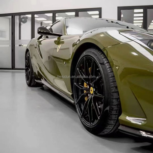 Vinyl Wrap Hijau Tentara Berkualitas Tinggi Ultra Glossy, Vinyl Wrap Hijau Khaki Gelap SUPER GLOSS, Garansi Kualitas - Product Image 5