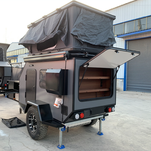 Caravane familiale légère pour le <span class=keywords><strong>camping</strong></span> avec lit escamotable et cuisine extérieure complète - Product Image 3
