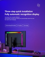 Skydimo Color Music Game Sync 24 "Pantalla Gaming Amosphere ambiente Smart TV Monitor LED tira retroiluminación luz para pantalla de ordenador
