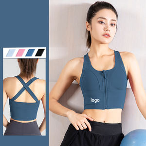 Sujetador Deportivo para Mujer OEM ODM con Cierre Frontal Alto para Entrenamiento, Yoga, Transpirable, con Diseño Cruzado, Nuevo, Antigolpes, Fitness, Tallas Grandes - Product Image 2