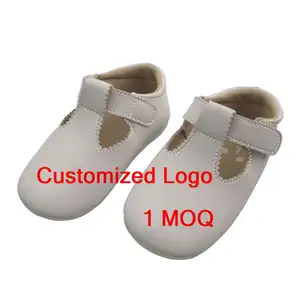 Großhandel Produziert Infant Schuhe Mädchen Nach Bild/Logo Print Infant Kleinkind Baby Weiche Sohle Prewalker Casual Wanderschuhe