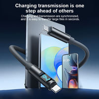 Cable USB C a USB C de 240W PD 3.1 con Pantalla LED de Potencia, Cable de Carga Rápida de 5A para MacBook Pro M4 Hub