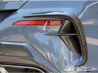 Kit de carrosserie de décoration de sortie d'air de pare-chocs arrière en fibre de carbone sèche de haute qualité 3K pour BMW Série 8 G14, style X amélioré, outils automobiles