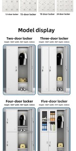 Armadietto in Acciaio per Dipendenti con Serratura, <span class=keywords><strong>a</strong></span> Quattro/Sei Ante, Armadio per Scarpe da Fabbrica, Design Moderno e Semplice per Ufficio - Product Image 6
