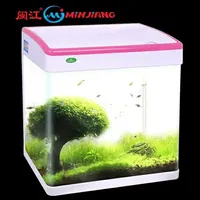 Minjiang nouveau design mini verre corail led aquarium aquarium MJ-M260 MJ-M360 MJ-M460 MJ-M560