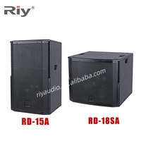 RD-15A Enceintes actives 15 pouces Son Surround Entrée BT/USB Intégrées 8 ohms 300W*2 Amplificateur AC 110V/220V Idéales pour les spectacles en direct