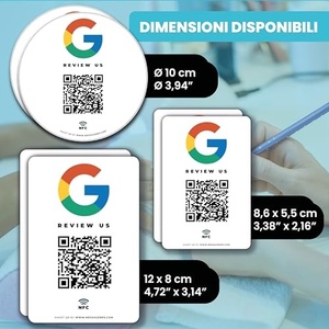 Etiqueta NFC para Menú, NFC RFID 13.56MHz, Impresión Personalizada, Código QR, Etiqueta NFC para Reseñas de Google para Restaurantes - Product Image 5