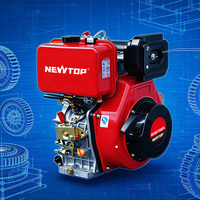 Moteur Diesel Industriel en Gros 186F 9 CV 4 Temps avec Carter Renforcé et Faible Consommation de Carburant pour Machines Agricoles OEM