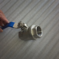 Vanne à boisseau sphérique manuelle à deux pièces filetée Q11F-16P DN50 PN16, personnalisable OEM pour l'industrie chimique
