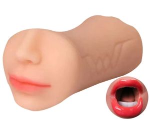 Diepe Keel Elastische Geurloze Realistische Orale 3 In 1 Dubbele Gat Mond Masturbatie Bekergereedschap Voor Mannen - Product Image 2