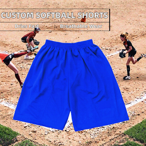 Custom Soft <b>Ball</b> Micro <b>Baseball</b> Softball Shorts ALL Pockets Team Name Solid Colors High Quality Breathable Quick High Street Mid - Product Image 2