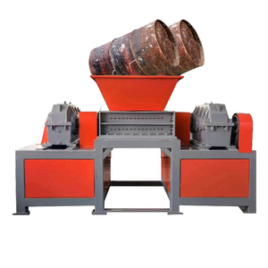 Fourniture de <span class=keywords><strong>broyeur</strong></span> <span class=keywords><strong>horizontal</strong></span> à double <span class=keywords><strong>axe</strong></span> pour déchets de cuir et de plastique avec boîte de vitesses à roulement, haute efficacité - Product Image 1