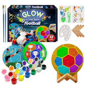 Su propio balón de fútbol que brilla en la oscuridad, suministros de arte 3D DIY, artesanía creativa para chico, juguete, chica adolescente, regalo de cumpleaños, Kit de pintura acrílica - Product Image 1