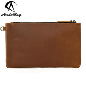 Sac à main pour homme, sac à main rétro en cuir Crazy Horse, pochette en cuir de vache véritable, portefeuille enveloppe, sac à main pour homme - Product Image 3