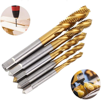 Tarauds à chanfreiner et à fileter en acier rapide HSS à cannelures spirales M2 M2.5 M3 M4 M5 M6 M8 M10 M12
