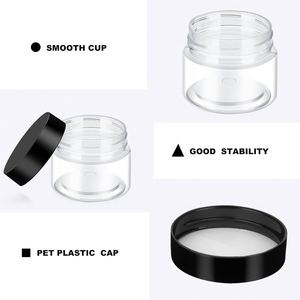 Envases Cosméticos Personalizados de Boca Ancha con Tapa de Rosca, Transparentes, Blancos, Negros, Ámbar, de 100 ml, 200 ml, 8 oz, 12 oz, 500 ml, PET, con Logotipo Impreso en Serigrafía - Product Image 3