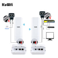 Pont sans fil extérieur Gigabit haute vitesse 5KM Point à Point Wi-Fi 5G 900Mbps longue portée