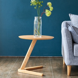 <span class=keywords><strong>Tavolino</strong></span> da Tè Rotondo dal Design Semplice, <span class=keywords><strong>Tavolino</strong></span> Laterale <span class=keywords><strong>in</strong></span> <span class=keywords><strong>Legno</strong></span> per <span class=keywords><strong>Soggiorno</strong></span> - Product Image 2