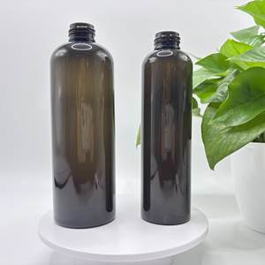 Flaconi in PET Ambrato Scuro Protettivi da 200/300ML all'Ingrosso, Contenitori Personalizzabili per Packaging di Prodotti Skincare, Siero e Olio - Product Image 1