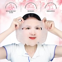 Masque facial hydratant, illuminateur, raffermissant et nourrissant au collagène végétal et vitamine C, marque privée OEM Sakura, végétalien