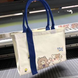 Bolsa de Compras de Lona de Algodón Orgánico Reciclado Ecológica con Impresión Personalizada, Diseño Sencillo con Capacidad para Logotipo - Product Image 6