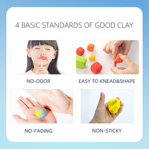 Ensemble d'argile ultra-légère COLOYOU 24 couleurs Non toxique <span class=keywords><strong>à</strong></span> l'air doux sec bricolage <span class=keywords><strong>pâte</strong></span> <span class=keywords><strong>à</strong></span> <span class=keywords><strong>modeler</strong></span> <span class=keywords><strong>pâte</strong></span> <span class=keywords><strong>à</strong></span> <span class=keywords><strong>modeler</strong></span> spéciale et Slime pour la <span class=keywords><strong>maternelle</strong></span> - Product Image 2
