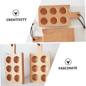 ถาดเก็บไข่ไม้ 6 ช่อง ไม้บีช รักษาความสดใหม่ ใช้ในครัว - Product Image 3