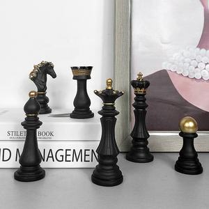 樹脂3Dチェス民芸デスク装飾デスクトップ樹脂装飾品国際チェスセット - Product Image 4